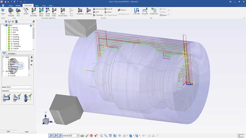 Lathe CAM manager